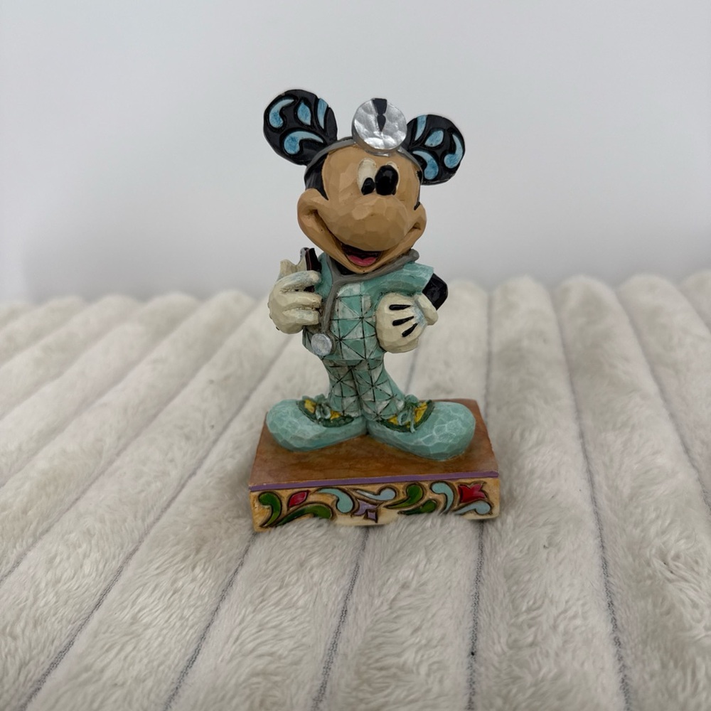 Disney Mickey Mouse Doctor Figurine - Blue and Black